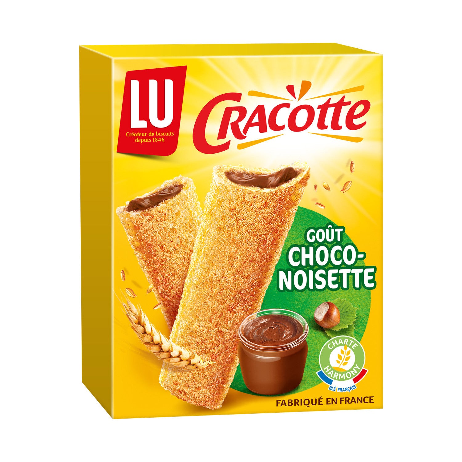 Biscuiți Cracotte cu ciocolată și alune 216g