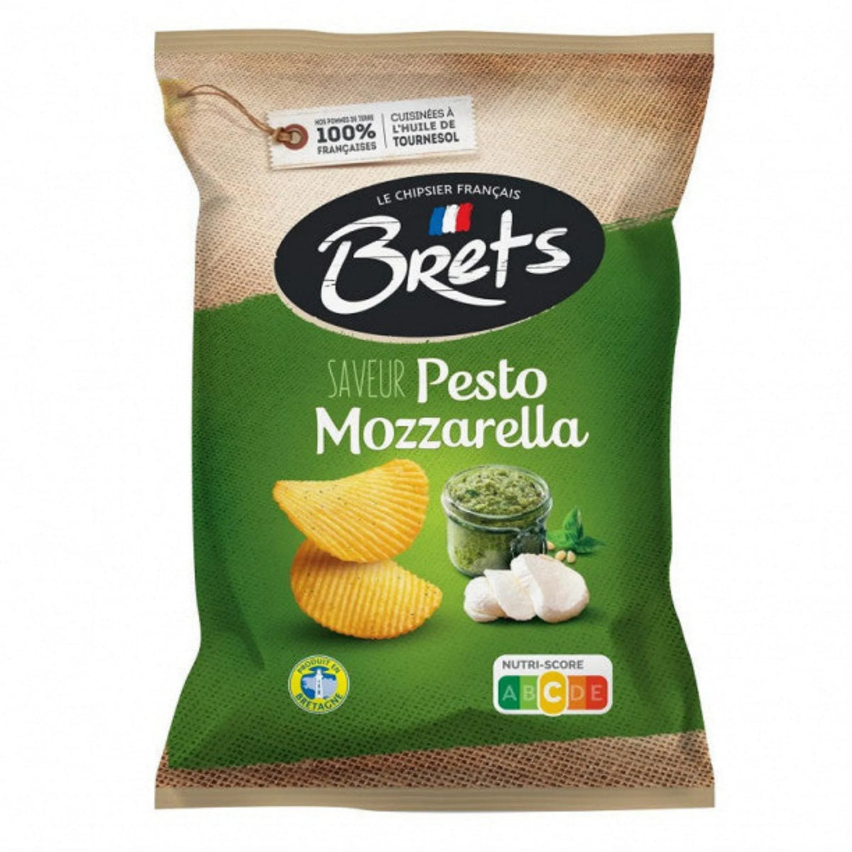 Chipsuri Pesto Mozzarella 125g - BRET'S