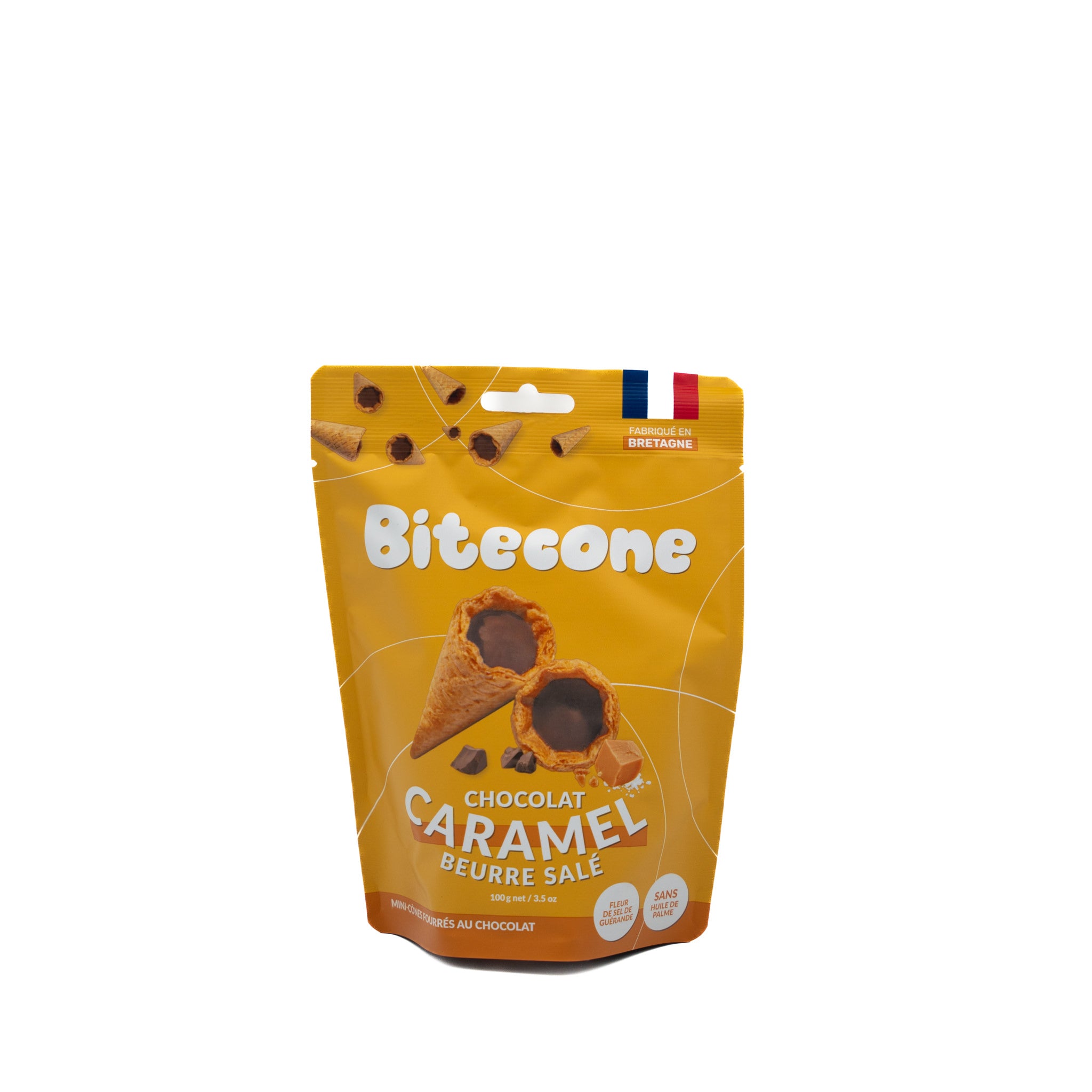 Bitecone – Mini cornete cu ciocolată și caramel cu unt sărat