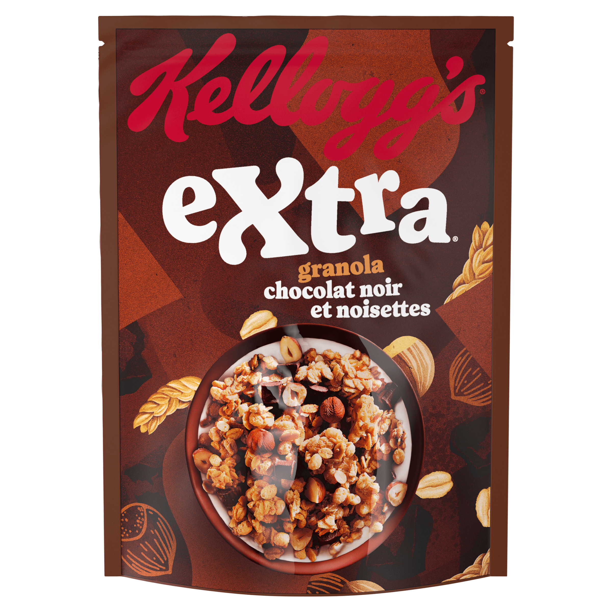 Cereale Extra ciocolată neagră și alune 500g – Kellogg’s